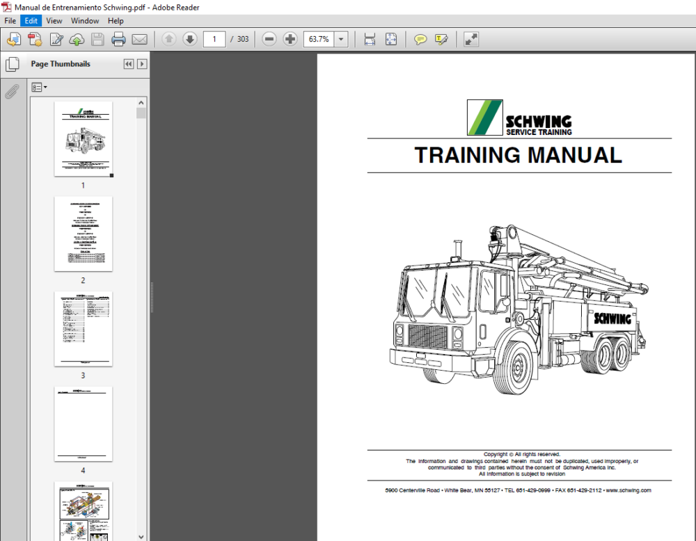 Schwing Service Training Manual - PDF DOWNLOAD - HeyDownloads - Manual ...