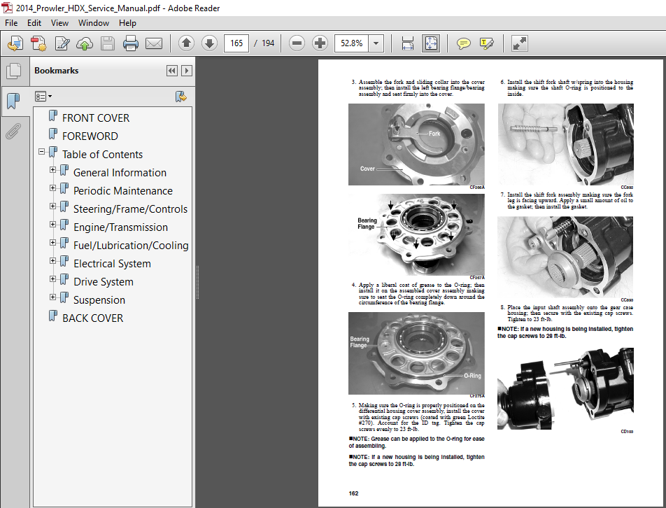 2014 Arctic Cat Prowler HDR Service Manual PDF DOWNLOAD