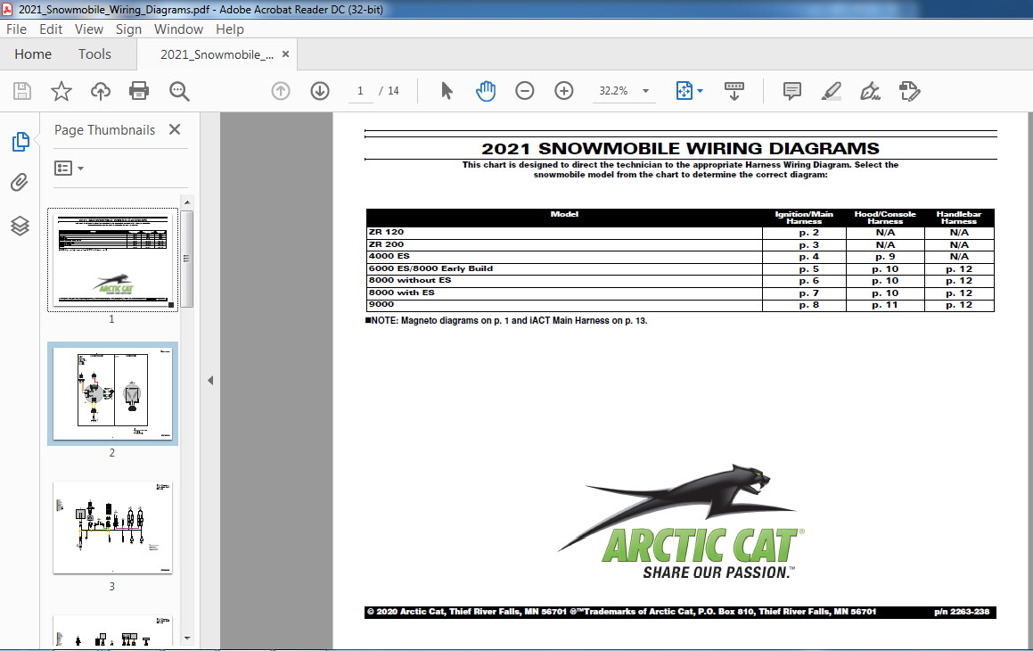 2021 Snowmobile Wiring Diagrams Manual Pdf Download Heydownloads Manual Downloads