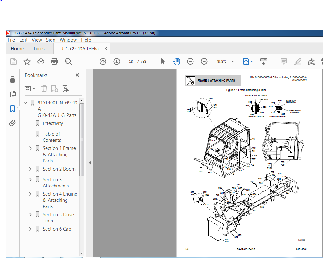 JLG G943A Telehandler Parts Manual PDF DOWNLOAD HeyDownloads