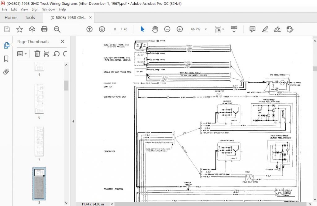 1968 GMC Truck Wiring Diagrams Manual HeyDownloads Manual Downloads
