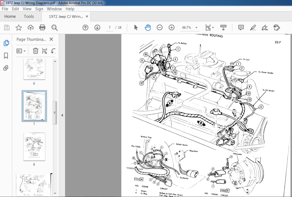 1972 Jeep CJ Wiring Diagrams Manual PDF DOWNLOAD HeyDownloads