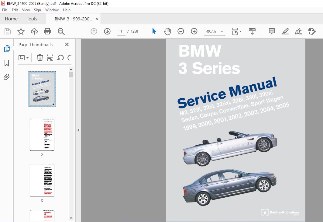 1999-2005 BMW 3 SERIES SERVICE MANUAL - HeyDownloads - Manual Downloads