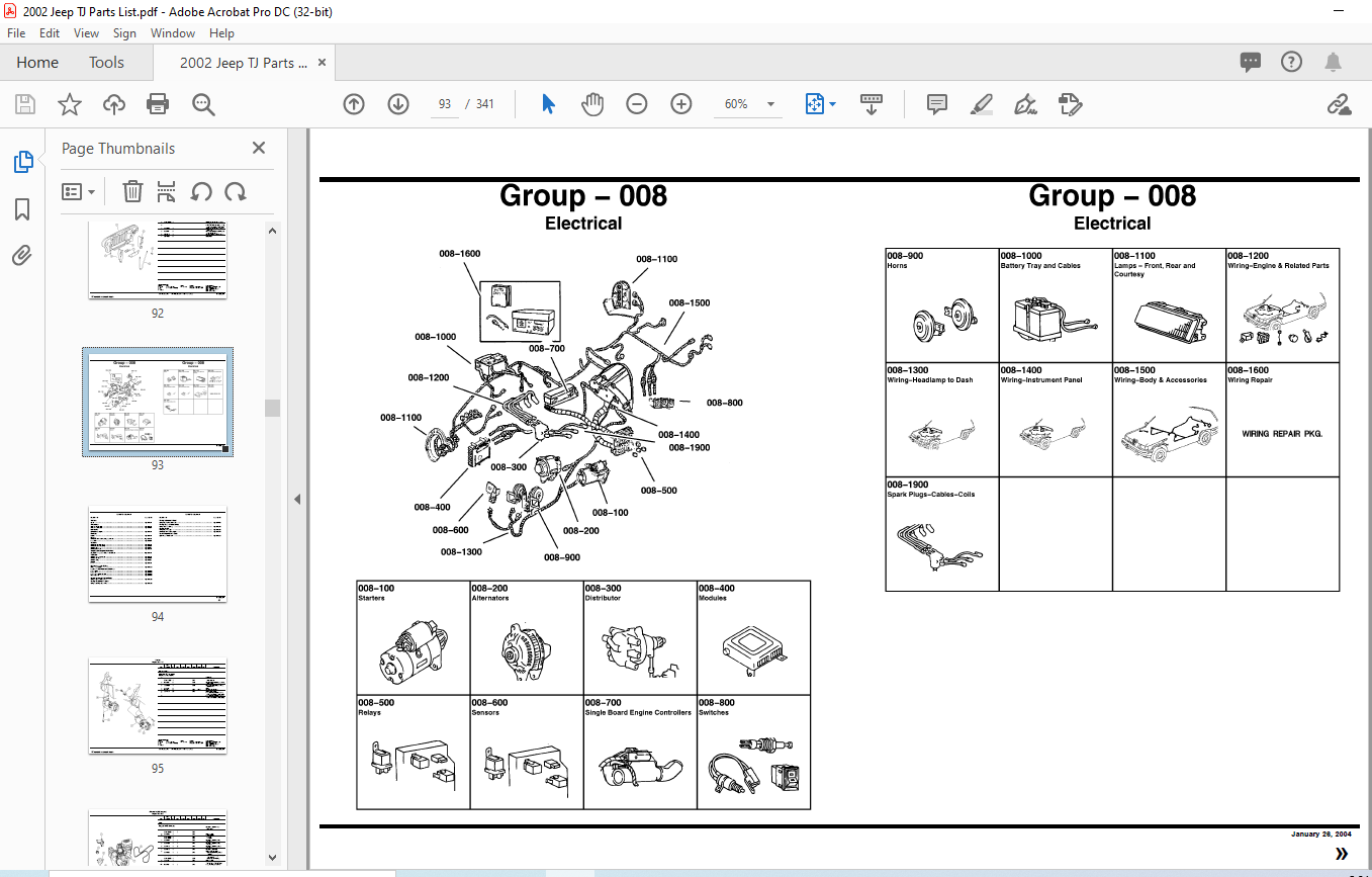 2002 Jeep Wrangler TJ Parts Catalog Manual - PDF DOWNLOAD - HeyDownloads - Manual Downloads 2002 Jeep Wrangler TJ Parts Catalog Manual - PDF DOWNLOAD - HeyDownloads - Manual Downloads