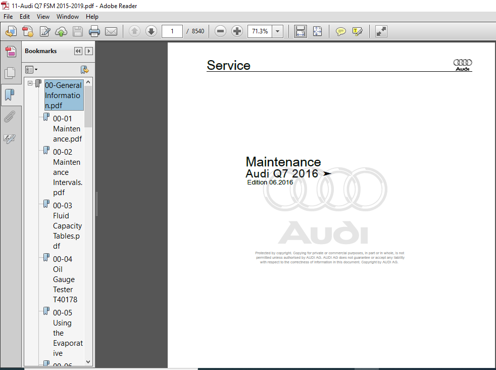 2016 Audi Q7 Service Manual PDF DOWNLOAD HeyDownloads Manual