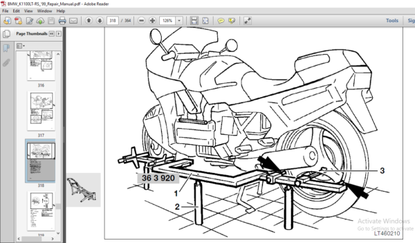 BMW K 1100 LT RS Motorcycle Repair Manual - PDF DOWNLOAD