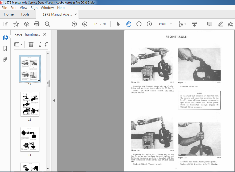 Download Dana Spicer Axle 980 Series Service Manual PDF