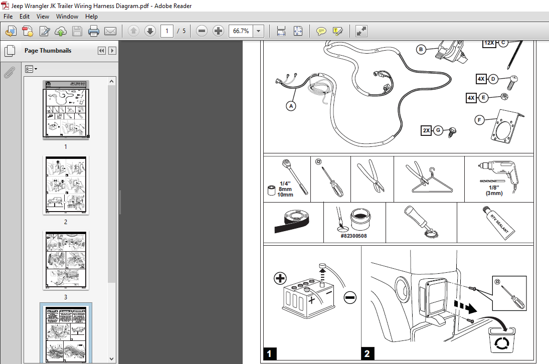 Jeep Wrangler JK Trailer Wiring Harness Diagram Manual - PDF DOWNLOAD - HeyDownloads - Manual Downloads Jeep Wrangler JK Trailer Wiring Harness Diagram Manual - PDF DOWNLOAD - HeyDownloads - Manual Downloads