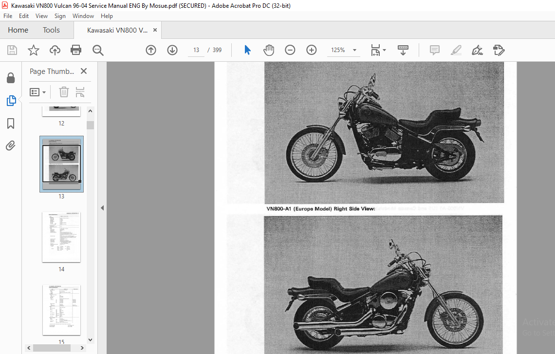 Kawasaki VULCAN 800 VN800 Motorcycle Service - PDF DOWNLOAD - HeyDownloads - Manual