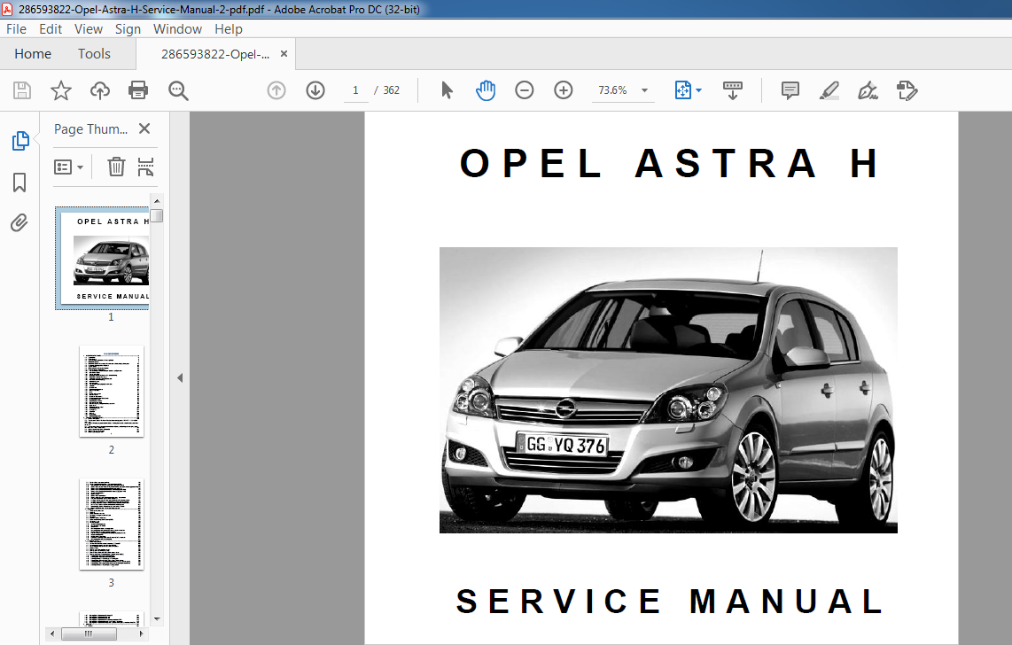OPEL ASTRA H SERVICE MANUAL - HeyDownloads - Manual Downloads  Vauxhall Astra Wiring Diagram Pdf    HeyDownloads