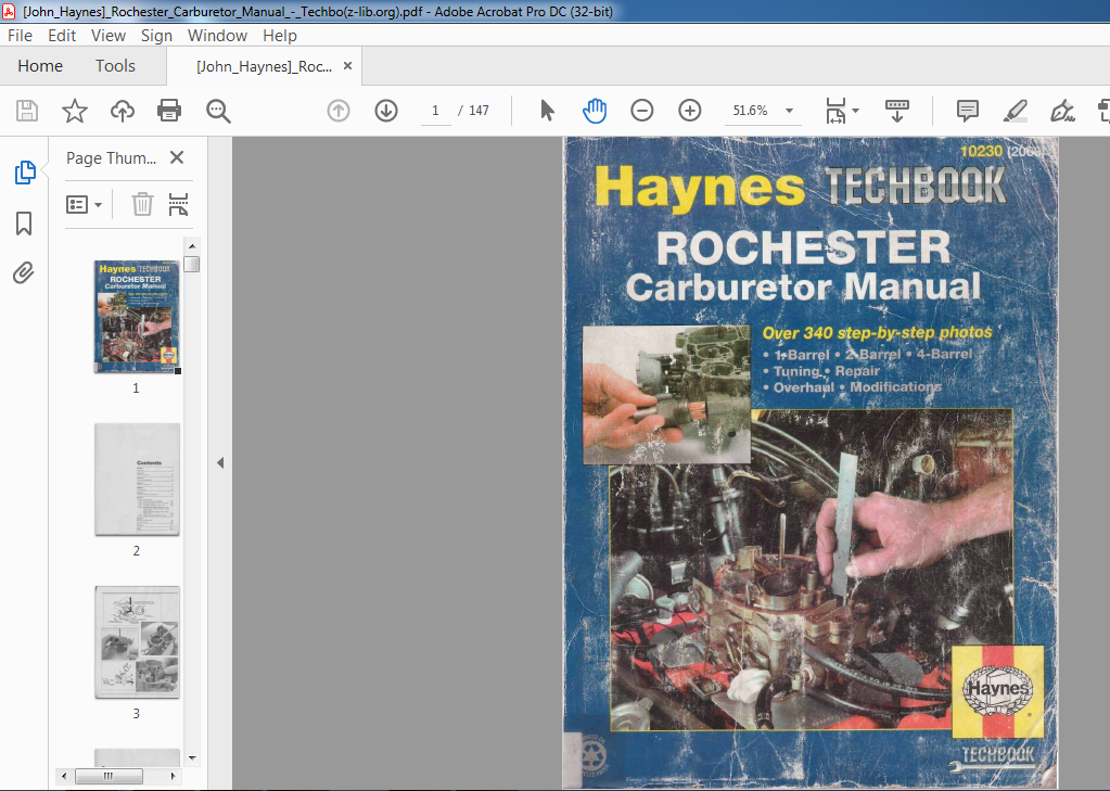 ROCHESTER CARBURETOR TECHBOOK MANUAL - HeyDownloads - Manual Downloads