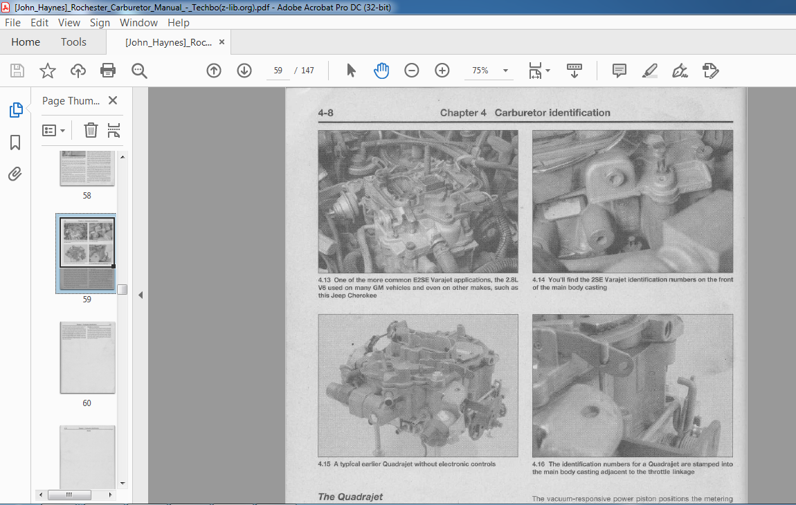 ROCHESTER CARBURETOR TECHBOOK MANUAL - HeyDownloads - Manual Downloads