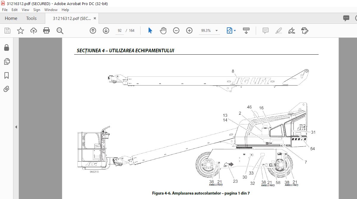 JLG 400S 460SJ PVC 2001 Operation And Safety Manual (31216312)