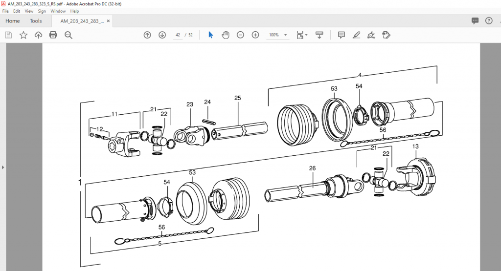 Krone AM 203 S AM 243 S AM 283 S AM 323 S AM 243 RS Spare Parts Manual