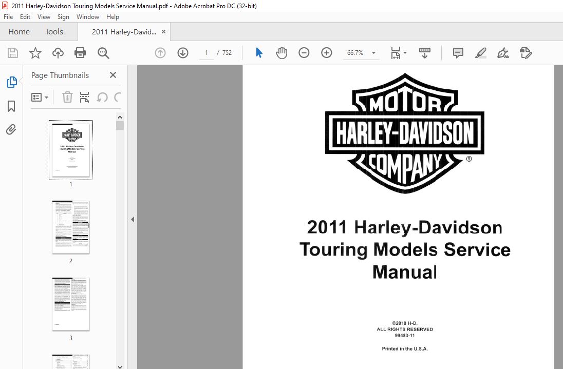 2011 harley-davidson service manual pdf free download