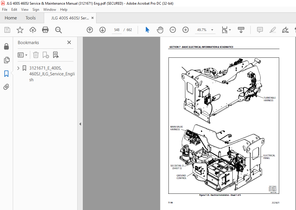 JLG 400S 460SJ Service & Maintenance Manual (3121671) PDF DOWNLOAD