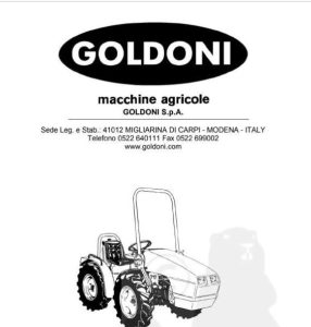 GOLDONI EXPORT MANUALE Uso Manutenzione Libretto Istruzioni Motocoltivatore 285572267946