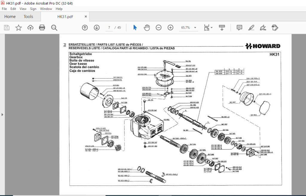 howard-hk31-harrovator-operating-instructions-parts-manual-pdf