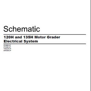 EN Cat 120H and 135H Motor Grader Electrical System Schematic Manual ...