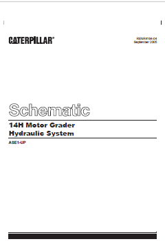 Cat 14H Motor Grader Hydraulic System Schematic PDF Download ...