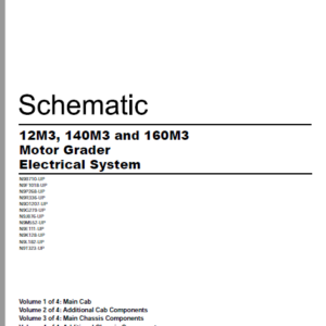 EN Cat 14L 140 150 and 160 Motor Grader Electrical System Schematic ...