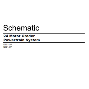 EN Cat 24 Motor Grader Powertrain System Electrical System Schematic ...