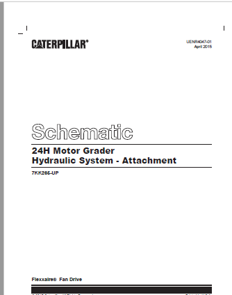 EN Cat 24H Motor Graders Hydraulic System Schematic Manual – PDF ...