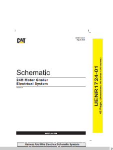 Electrical Schematic Manual for Cat 24H Motor Grader PDF Download ...
