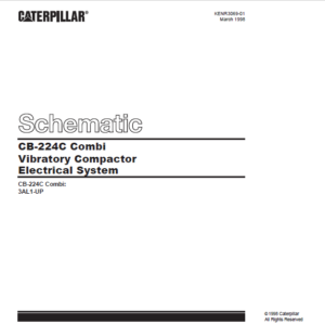 EN CAT Paving Compactor Caterpillar CB-224C Combi Vibratory Electric ...