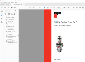 Fleetguard FH230 Series Fuel Pro Diesel Fuel Filtration System ...
