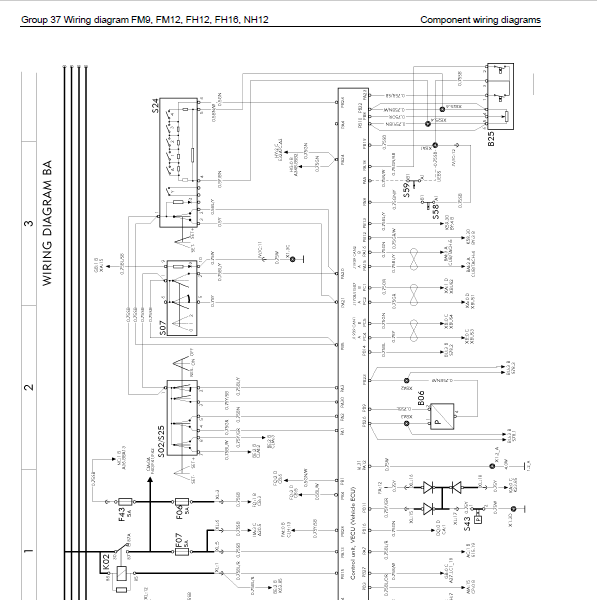 Volvo Trucks FM9 FM12 FH12 FH16 NH12 VERSION2 Wiring Diagram Manual