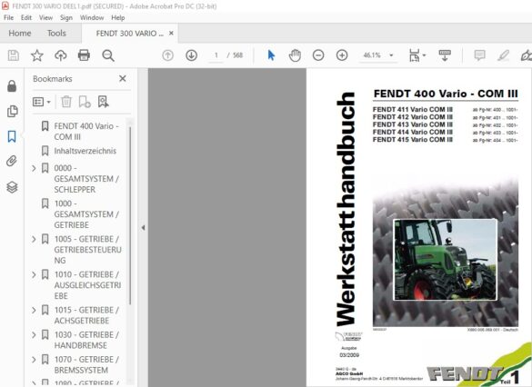 PROSPEKT FENDT FARMER 409 410 411 412 Vario, Original EUR 6,99