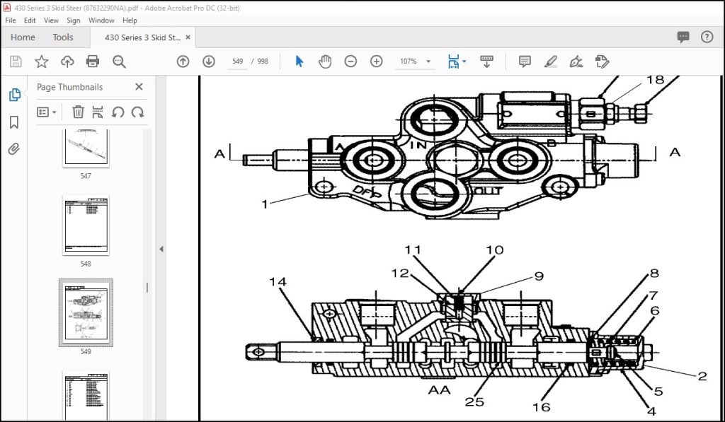 Case 430 Skid Steer Series 3 Parts Catalog Manual PDF DOWNLOAD