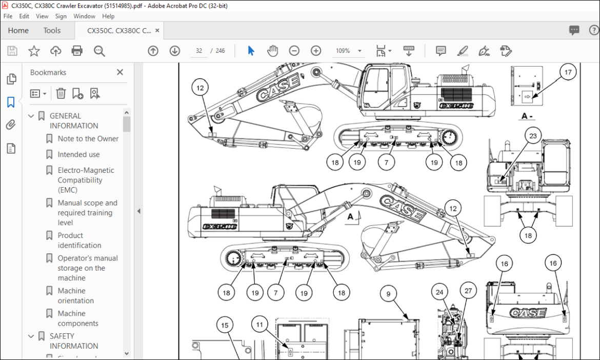 Case CX350C CX380C Crawler Excavator Operator s Manual 51514985 PDF case-cx350c-cx380c-crawler-excavator-operator-s-manual-51514985-pdf