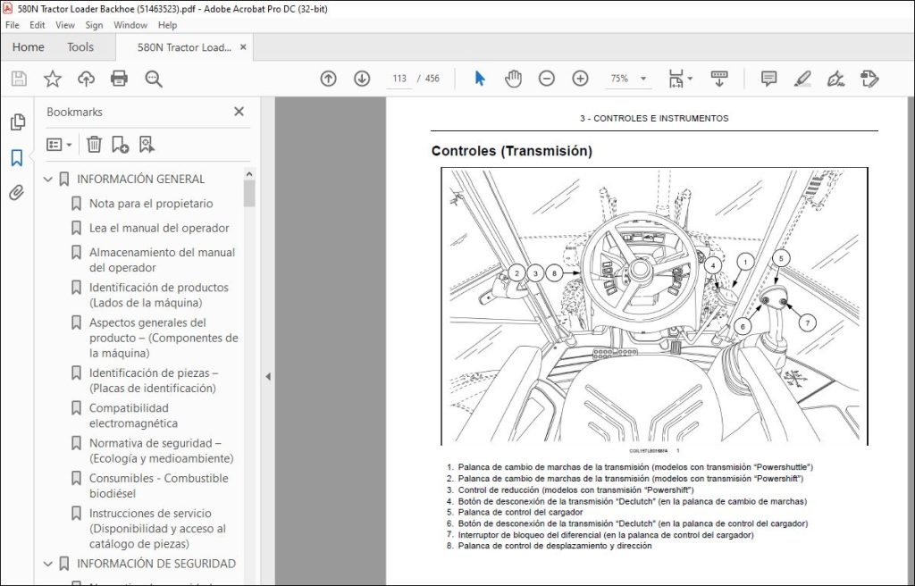 Case 580N Retroexcavadora Manual del Operario 51463523 - PDF DOWNLOAD