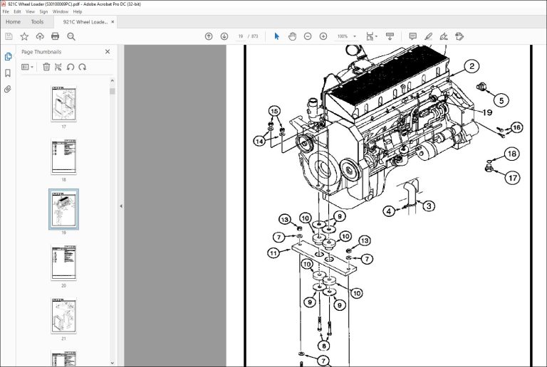 Case 921C Wheel Loader Parts Catalog Manual PDF DOWNLOAD