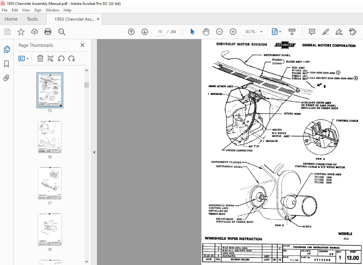 1955 Chevrolet Assembly Manual - Service Manual Download Marketplace 1955 Chevrolet Assembly Manual - Service Manual Download Marketplace