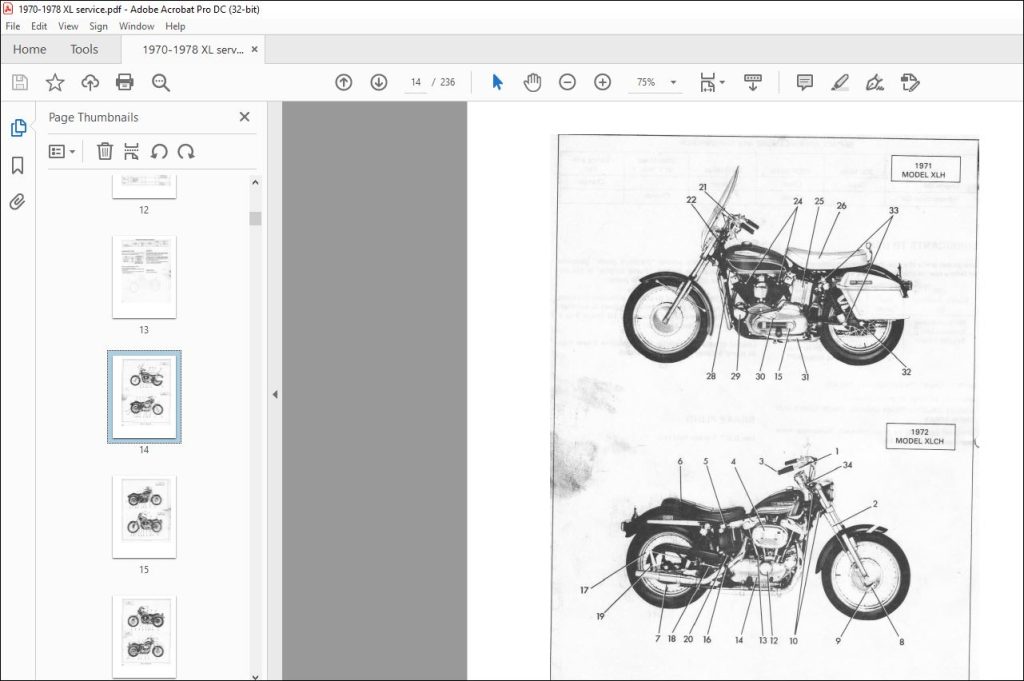 Clymer Reparatur Handbuch Harley Sportster XLH/XLCH/XL 1959–85 – Detaillierte Anleitung Für Wartung & Reparatur