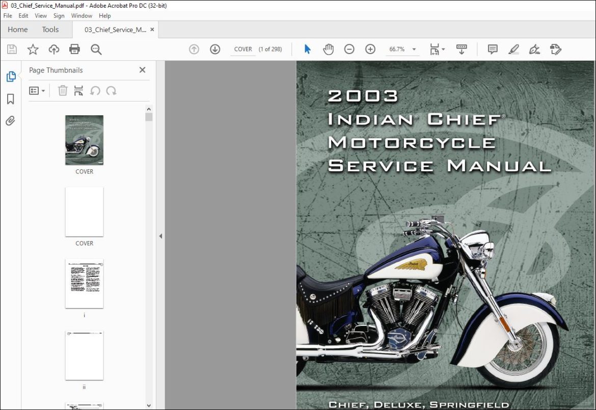 2003 Indian Chief Motorcycle Service Manual PDF DOWNLOAD