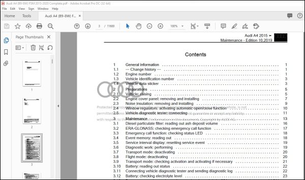 2009 AUDI A4 CABRIOLET OWNERS MANUAL PDF visual data 3