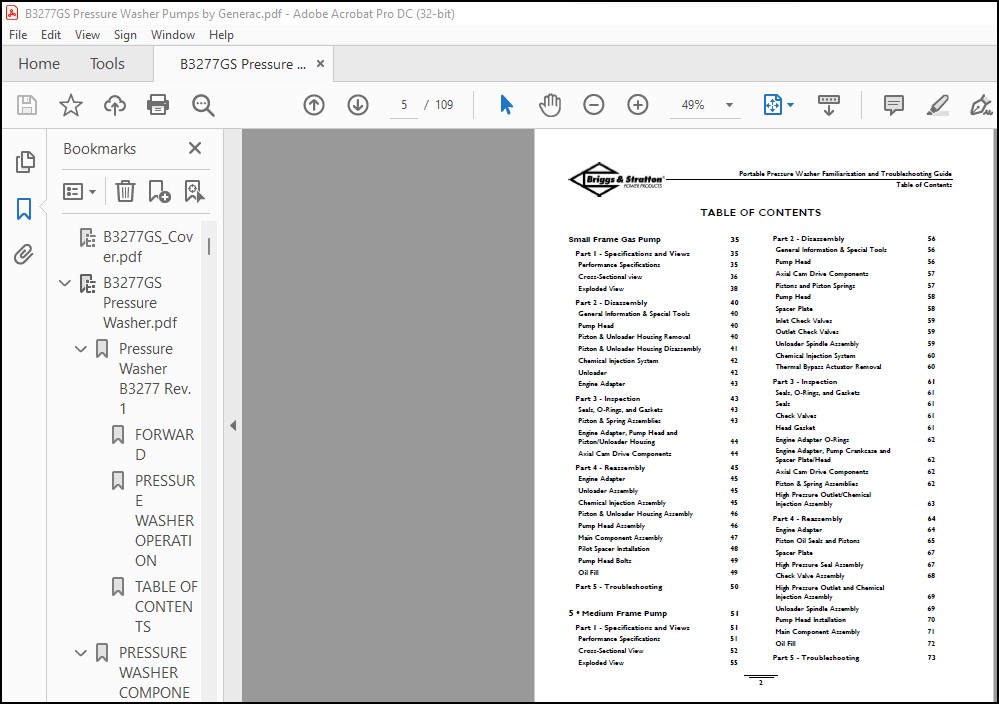 Briggs & Stratton Pressure Washer Familiarization & Troubleshooting