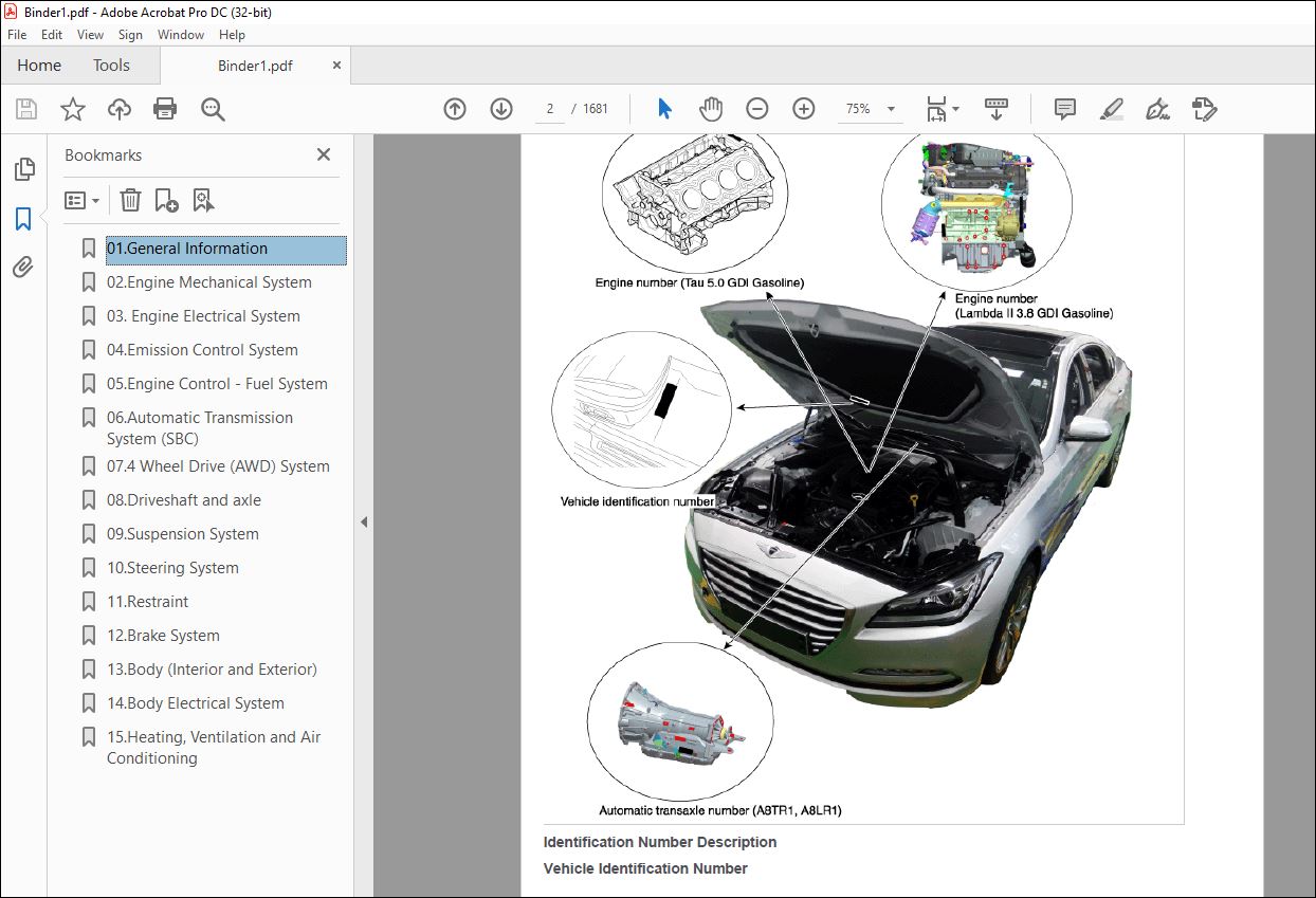 2015 Hyundai Genesis 5.0 GDI Manual PDF DOWNLOAD