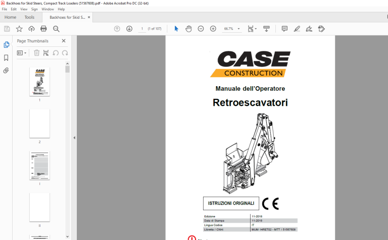 Manuale Operatore TenTec Model 420 Hercules II - Rilegato A Pettine Con Copertine Plastica
