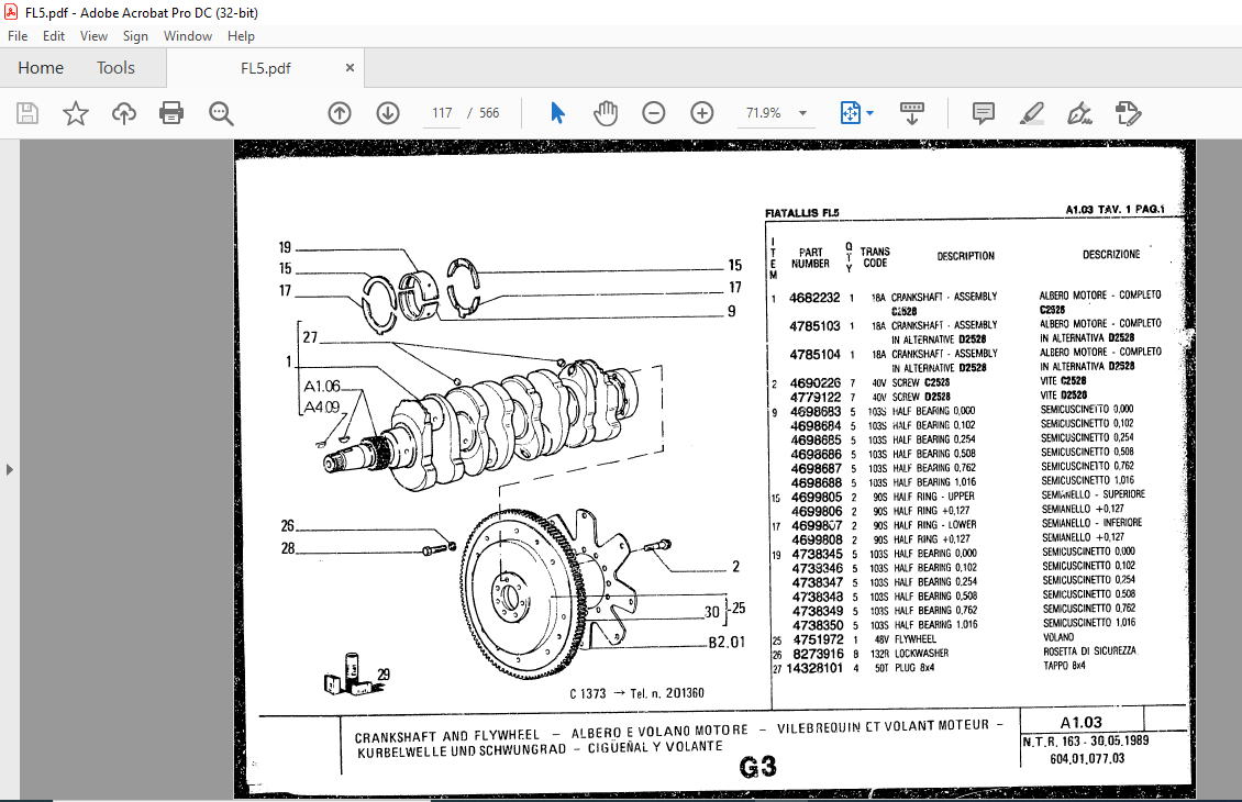 FiatAllis FL5 Spare parts Catalog Manual EN_FR_DE_IT_ES - PDF DOWNLOAD -  HeyDownloads - Manual Downloads