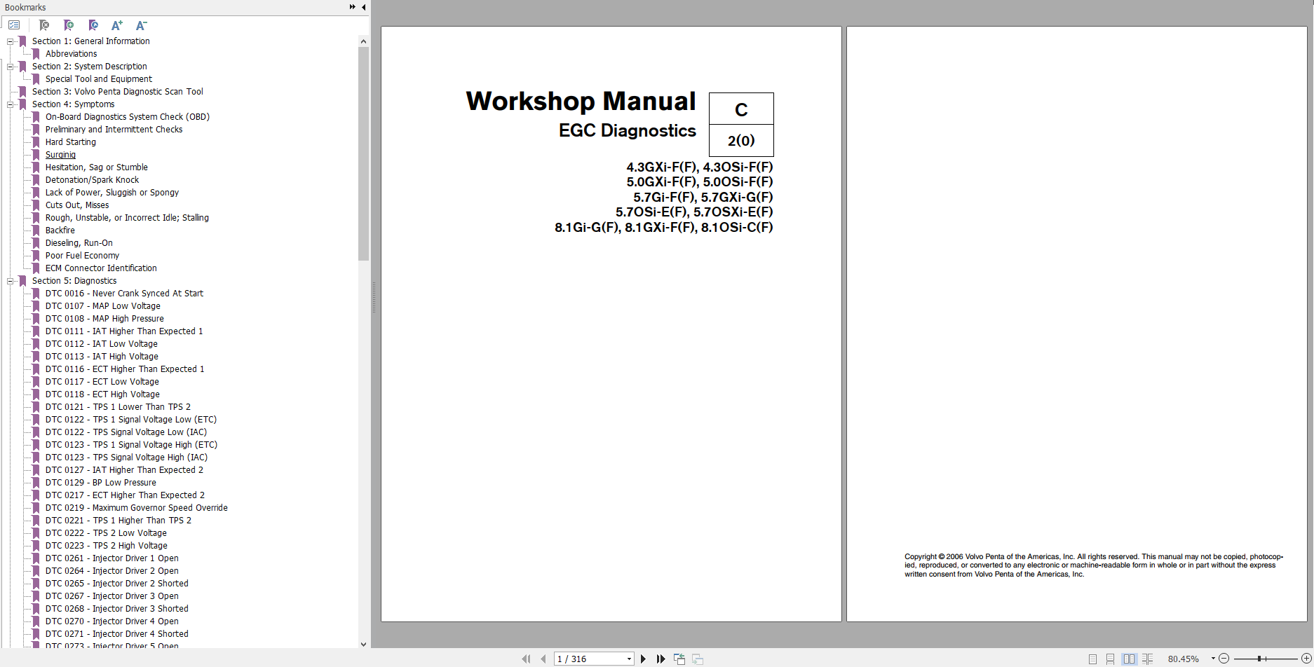 Volvo Penta Full & Operator Maintenance Manual COMPLETE SET