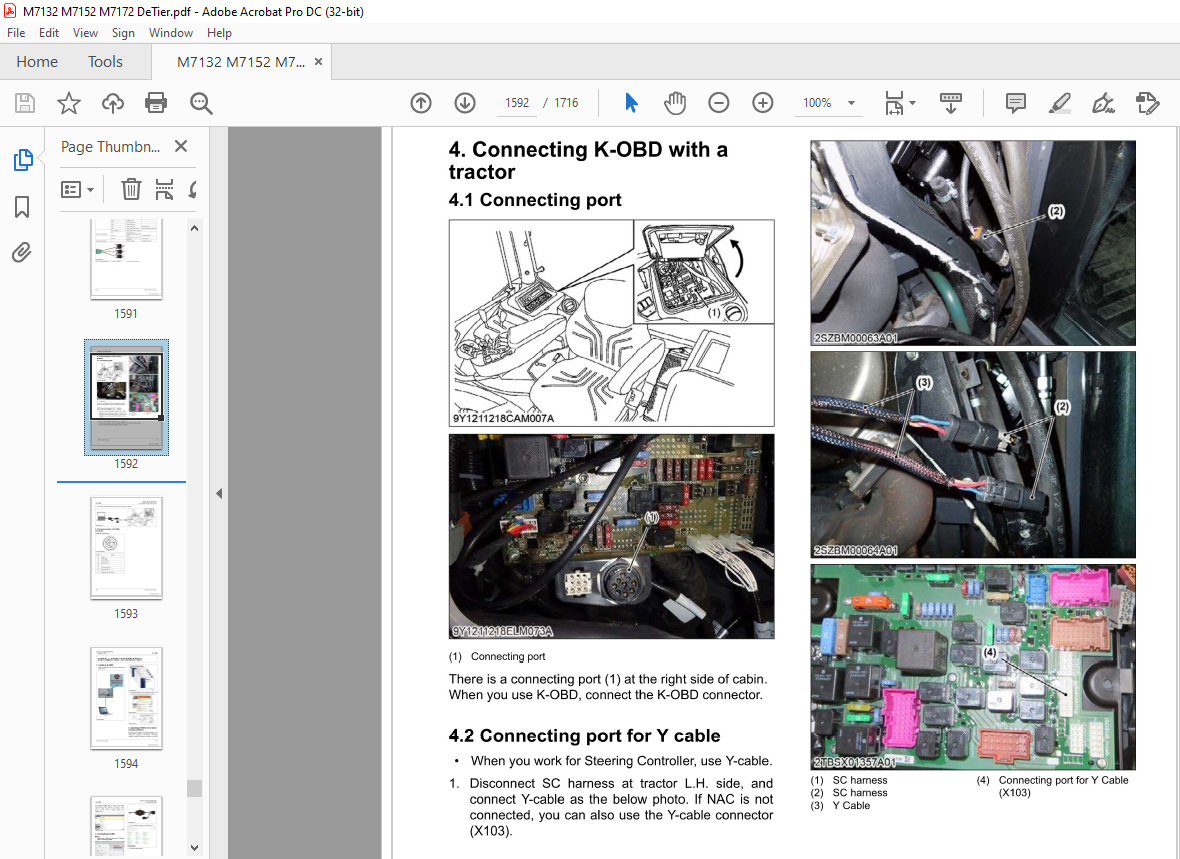 Kubota Tractor M7132 M7152 M7172 DeTier Workshop Manual - PDF DOWNLOAD ...