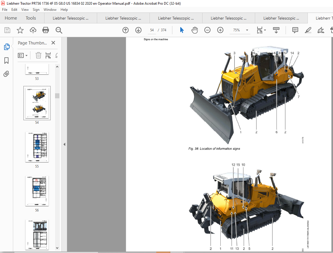 Liebherr PR 736 1736 05_G8.0, 1736 4F G8.0 (USA CAN) Crawler Dozer ...