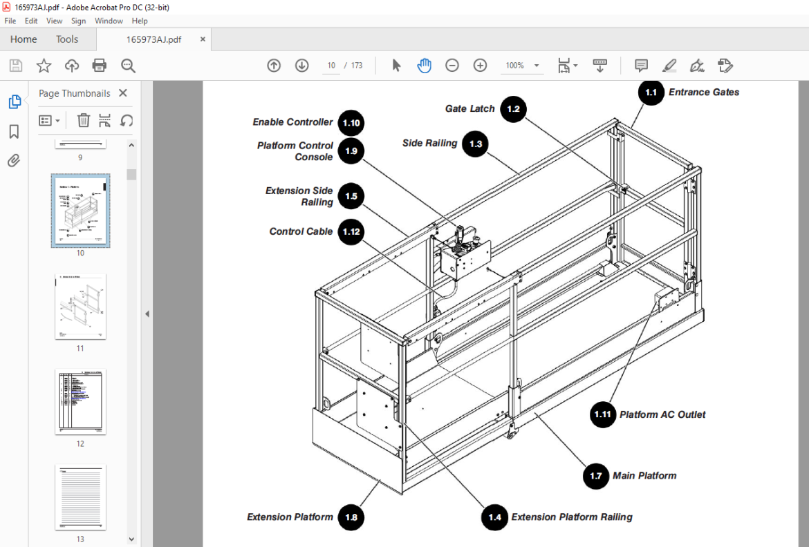 Skyjack SJIII 3215, SJIII 3219 DC ELECTRIC SCISSORS PARTS MANUAL