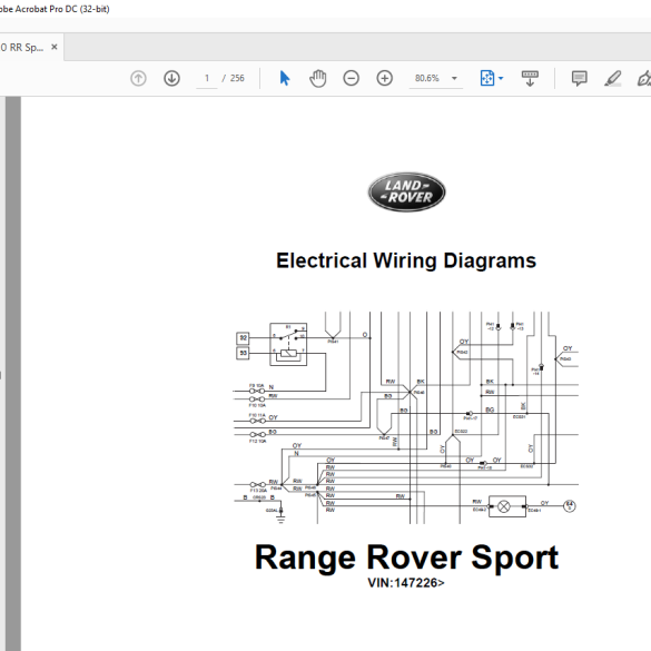 2007 Land Rover L320 Range Rover Sport Electrical Circuit Diagrams ...