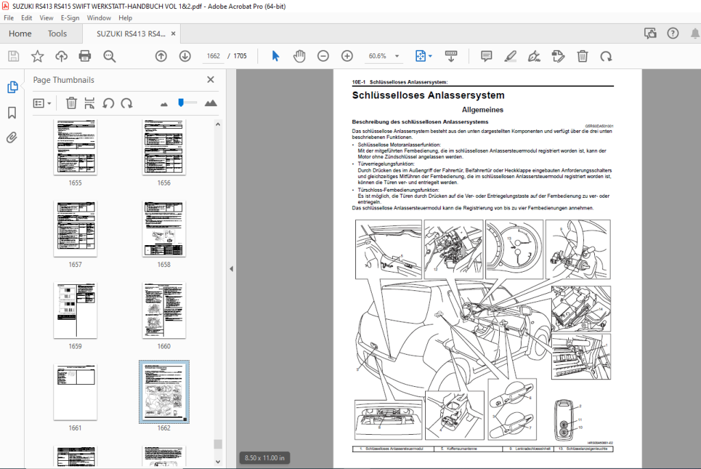 Suzuki Swift 05-10 Werkstatt (8) Wischergestänge Kunststoffsocket